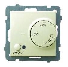 Regulator temperatury, termostat, RTP-1GN/M/27    AS ecru