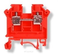 Złączka szynowa gwintowa, 6 mm2, ZSG1-6NC czerwona