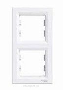 Ramka podwójna pionowa biała, EPH5810221 Asfora