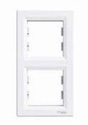 Ramka podwójna pionowa biała, EPH5810221 Asfora
