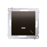 Łącznik schodowy z podświetleniem DW6L, Simon 54 metalizowany - 3