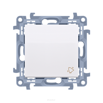 Przycisk dzwonek Simon 10, CD1.01/11 biały