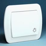 Przycisk zwierny światło, Akord biały - 2