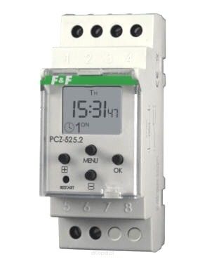 Zegar sterujący astronomiczny jednokanałowy z programowalną przerwą nocną PCZ-525.3 F&F