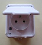 Gniazdo pojedyncze hermetyczne IP44 Cedar, NT130H01 - 2