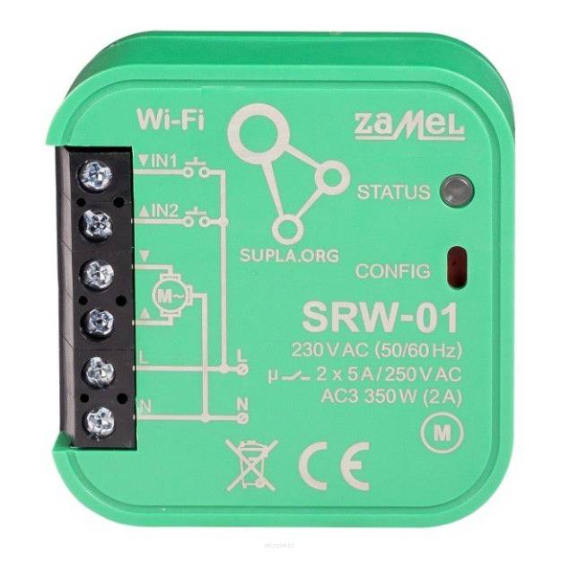 Sterownik rolet WI-FI dopuszkowy SRW-01 SUPLA