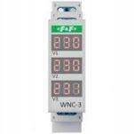 Wskaźnik napięcia trójfazowy na szynę TS-35, WNC-3, F&F - 2