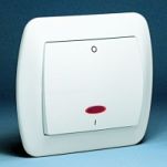 Łącznik dwubiegunowy podświetlany, Akord biały - 2