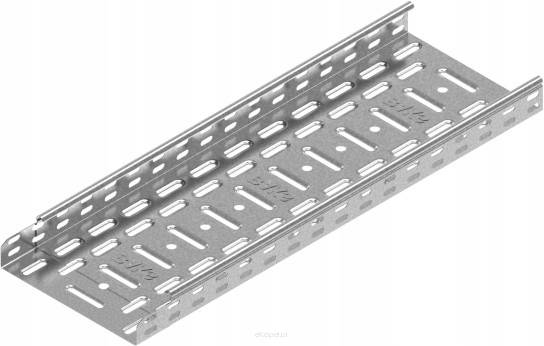 KORYTKO KABLOWE PERFOROWANE  S=100mm W=42mm L=2mb GR=0,5mm  KGR100H42/2, Baks