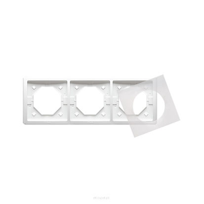 Ramka potrójna hermetryczna IP44,  Simon Basic Standard biała