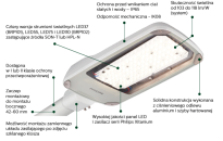 Oprawa drogowa Malaga LED CoreLine, BRP102 LED110, 83W 9000lm, Philips - 2