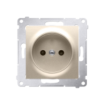 Gniazdo pojedyncze bez uziemienia DG1Z, Simon 54 metalizowany - 2