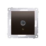 Gniazdo antenowe TV pojedyncze DAK1, Simon 54 metalizowany - 3