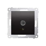 Gniazdo antenowe TV pojedyncze DAK1, Simon 54 metalizowany - 4