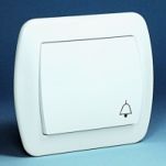 Przycisk dzwonek, Akord biały - 2