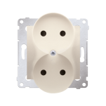 Gniazdo podwójne bez uziemienia DG2MZ, Simon 54 - 2