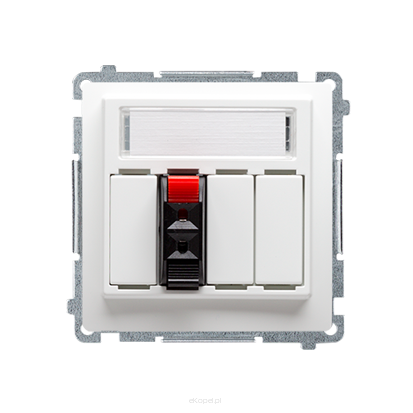 Gniazdo głośnikowe pojedyncze BMGL31,  Simon Basic białe