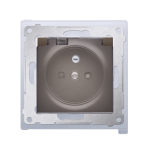 Gniazdo z klapką dymną IP44, DGZ1BZA, Simon 54 metalizowany - 3