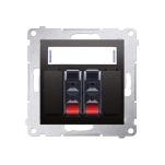 Gniazdo głośnikowe podwójne DGL32, Simon 54 metalizowane - 4
