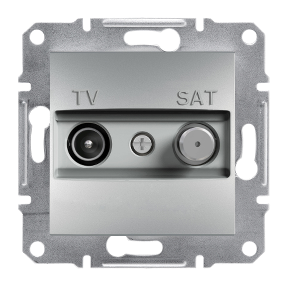 Gniazdo TV-SAT końcowe bez ramki, EPH3400161 Asfora aluminium