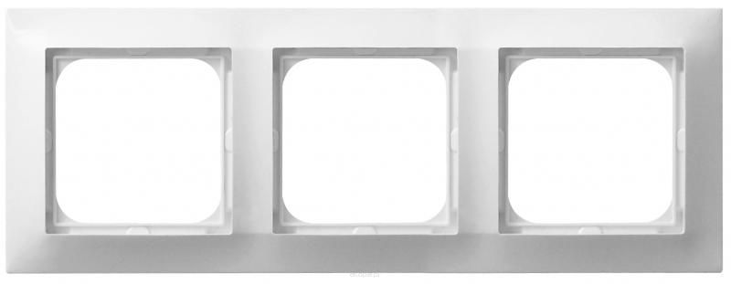 Ramka potrójna Impresja biała R-3Y/00