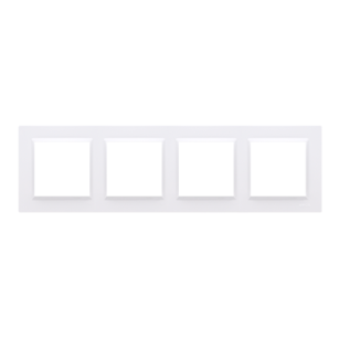 Ramka 4- krotna Simon 10, CR4/11 biały