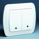 Przycisk żaluzjowy, Akord biały - 2