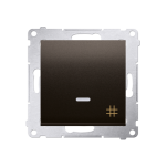 Łącznik krzyżowy podświetlany DW7L, Simon 54 metalizowany - 3