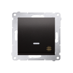 Łącznik krzyżowy podświetlany DW7L, Simon 54 metalizowany - 4