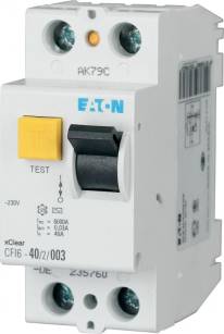 Wyłącznik różnicowo - prądowy 2P 40A 30mA TYP-AC, CFI6-40/2/003-DE 235760
