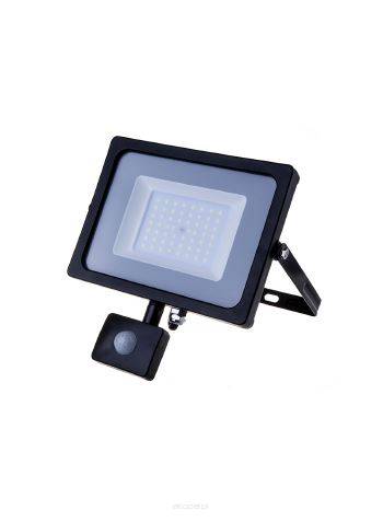 Projektor LED 50W z czujnikiem ruchu, VT-50-S-B PIR 50W/6400K