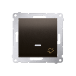 Przycisk zwierny dzwonek podświetlany DD1L, Simon 54 metalizowany - 3