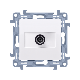 Gniazdo antenowe TV pojedyncze końcowe Simon 10, CAK1.01/11 biały