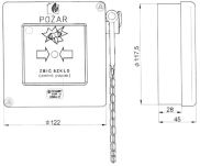 Ręczny ostrzegacz pożarowy z młotkiem, ROP-A M1/2K - 3