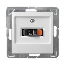 Gniazdo głośnikowe Impresja białe GG-1Y/M/00