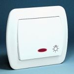 Przycisk światło podświetlany, Akord biały - 2