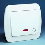 Przycisk dzwonek podświetlany, Akord biały - 2