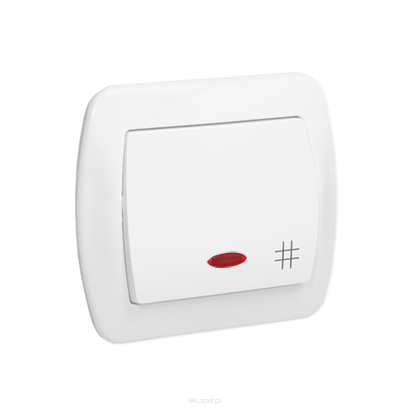 Wyłącznik krzyżowy podświetlany, Akord biały