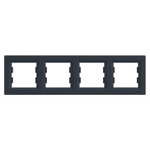 Ramka poczwórna pozioma EPH5800471 Asfora antracyt