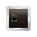 Gniazdo komputerowe RJ45 kat.6 D61, Simon 54 metalizowane - 3