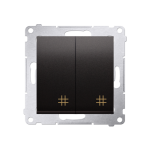 Łącznik krzyżowy podwójny DW7/2, Simon 54 metalizowany - 4