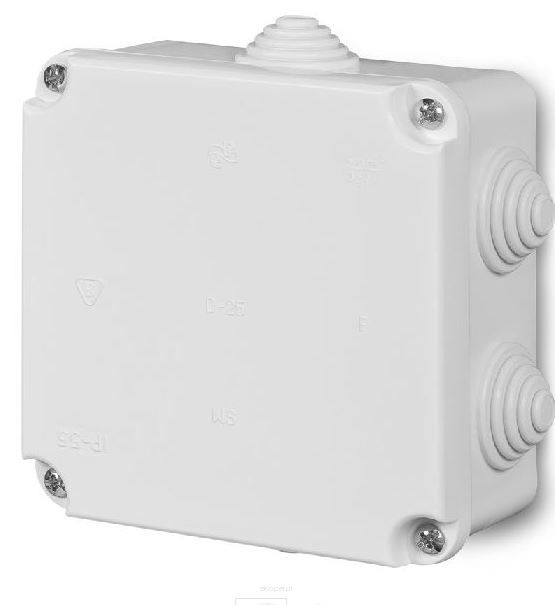 Puszka instalacyjna natynkowa PK-2, IP55 ABS