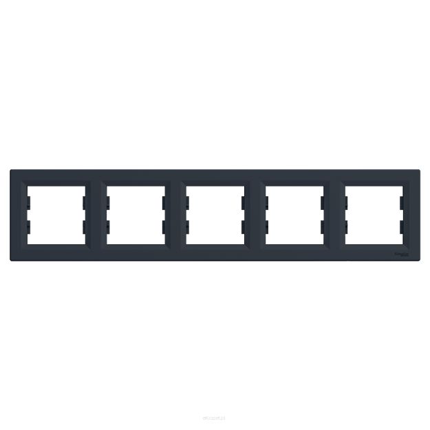 Ramka pięciokrotna pozioma EPH5800571 Asfora antracyt