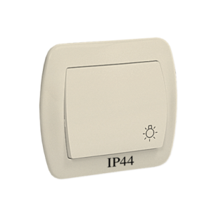 Przycisk światło, hermetyczny IP-44, Akord beżowy