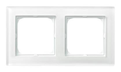 Ramka podwójna szklana 6mm, R-2RG/31  SONATA biały