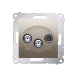 Gniazdo RTV-SAT-SAT DASK2, Simon 54 metalizowane - 2