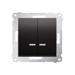 Łącznik świecznikowy podświetlany DW5BL, Simon 54 metalizowany - 4