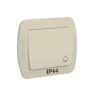 Przycisk dzwonek hermetyczny IP-44, Akord beżowy