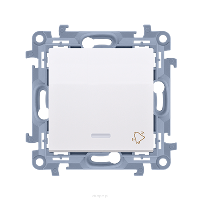 Przycisk dzwonek z podświetleniem Simon 10, CD1L.01/11 biały