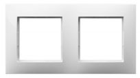 Ramka podwójna, R-2U/00 Aria biały - 2